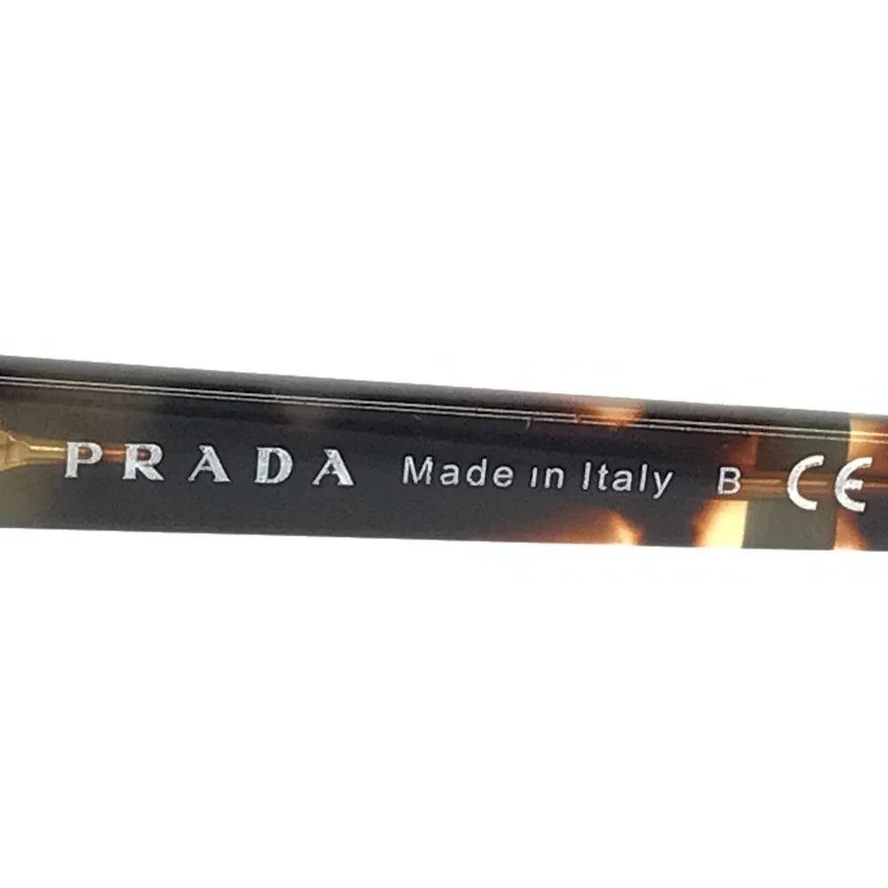 Prada Eyeglasses Frames VPR057 1AB-1O1 Black Brown Butterfly Full Rim 52-18-135 - Picture 11 of 12